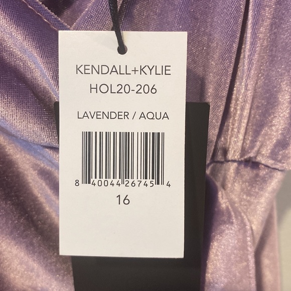 KENDALL + KYLIE Women’s Velour Lavendar Mini Dress Size 16 - Picture 3 of 8